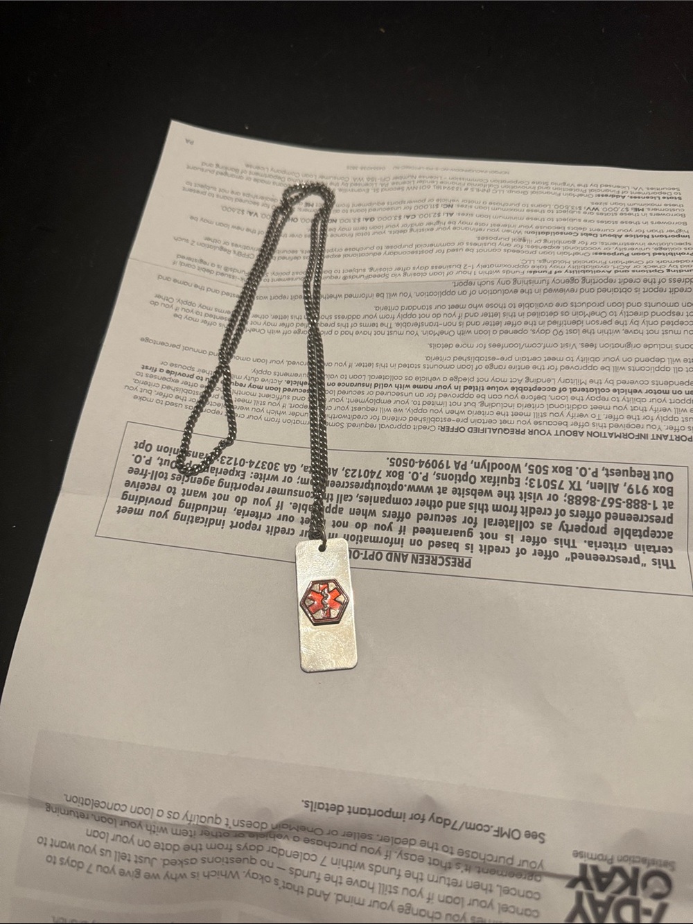 Medical ID NECKLACE